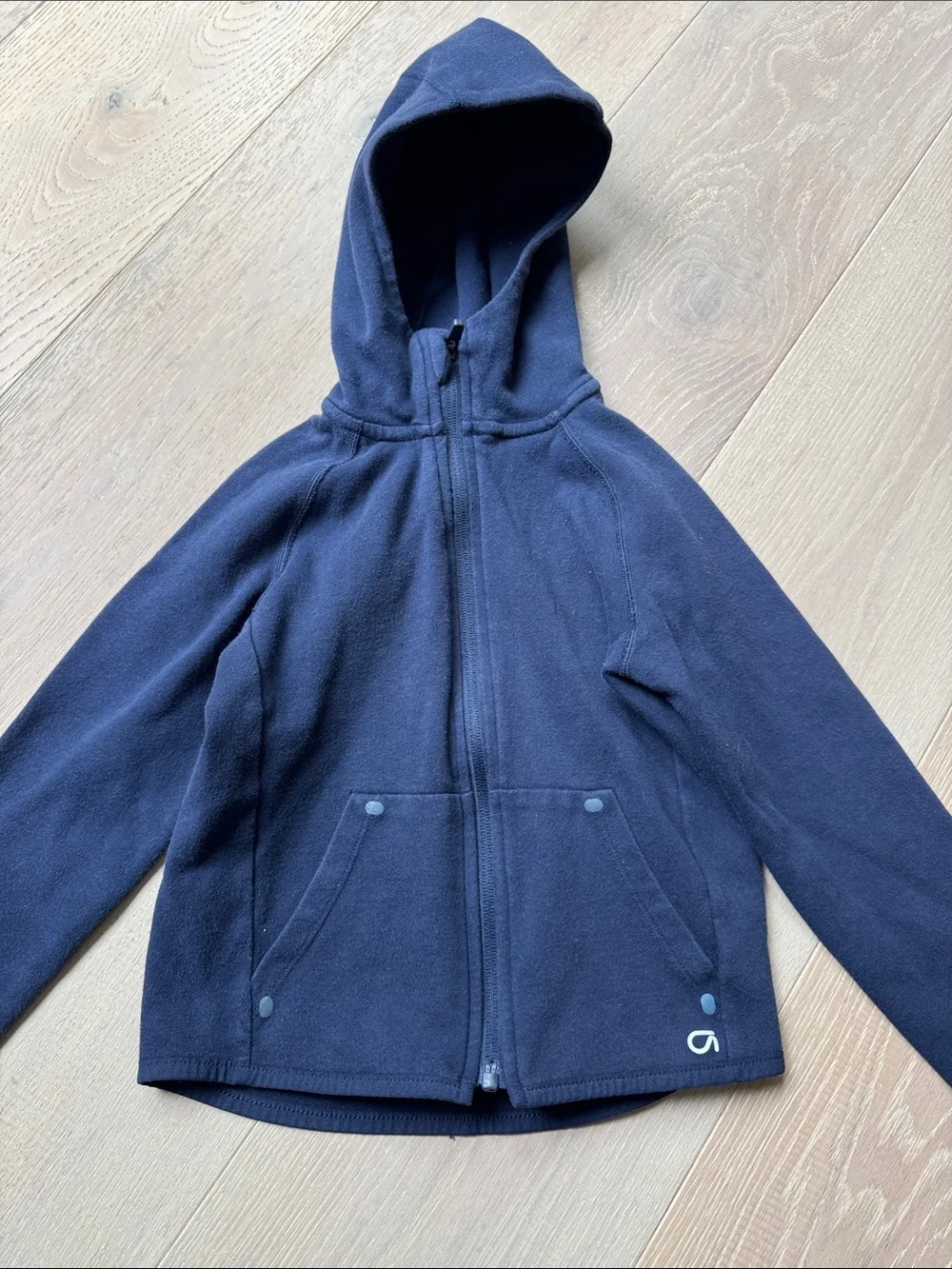 GAP Navy Full-Zip Hooded Fleece Jacket